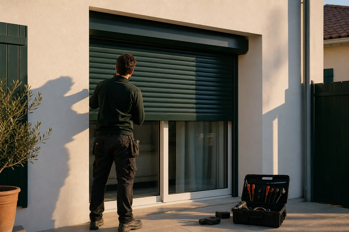 Dépannage volet roulant bloqué à Toulon — prestation