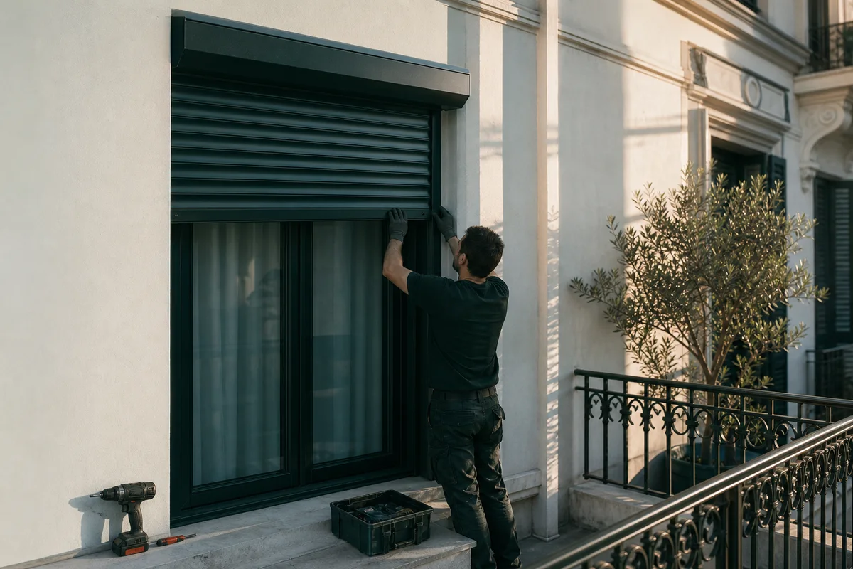 Volet roulant en copropriété à Toulon — prestation