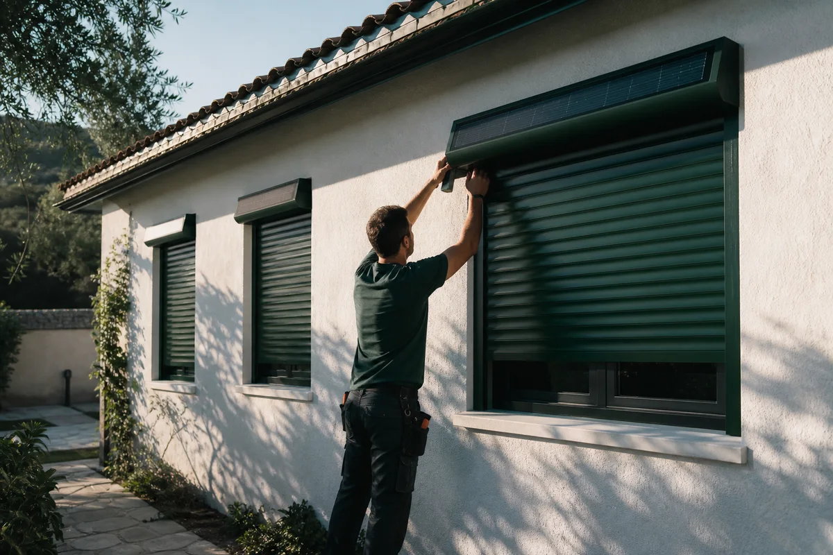 Volets roulants solaires à Toulon — prestation